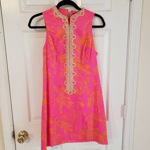High Neck Shift Dress